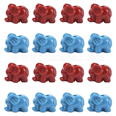 20шт 2 цвета синтетические коралловые бусины&nbsp;CORA-YW0001-03-1