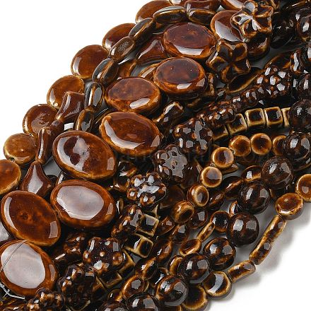 Фарфора ручной работы бисер нитей&nbsp;PORC-B002-19D-1