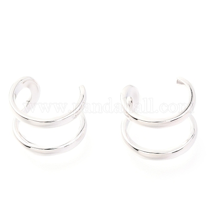 925 серьги-каффы из стерлингового серебра с родиевым покрытием&nbsp;EJEW-H124-11P-1