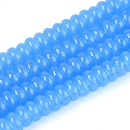 Имитация нефритовые четки стекла&nbsp;GLAA-ZX008-4mm-17C-1