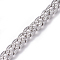 Non-Tarnish 3.28 Feet 304 Stainless Steel Cuban Link Chains, Chunky Curb Chains, Twisted Chains, Unwelded, Textured, Stainless Steel Color, 5.5mm, Links: 8.5x5.5x1.3mm