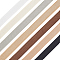 14M 7 Styles Flat Polyester Elastic Cord, Polyester Elastic Shoulder Strap, for Sewing Bra Straps Making, Mixed Color, 10mm, 2m/style