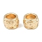 Alloy Beads, Barrel, Rack Plating, Long-Lasting Plated, Light Gold, 5x4mm, Hole: 3mm