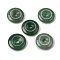Natural Green Aventurine Pendants, Donut/Pi Disc Charms, 29.5~30.5x7.5~8mm, Hole: 6.3~6.5mm