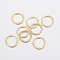 304 Stainless Steel Linking Rings, Bumpy, Golden, 15x0.8mm, Inner Diameter: 11mm