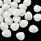 Opaque Acrylic Beads, Triangle, T-Drilled, Two Tone, White, 23.5~24x21.5x15.5mm, Hole: 3mm, 105pcs/500g.