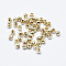 Brass Beads, Long-Lasting Plated, Nickel Free, Faceted, Round, Real 18K Gold Plated, 2mm, Hole: 0.9mm