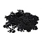 Plastic Table Scatter Confetti, for Halloween Party Decorations, Skull, Black, 22x18.7x0.3mm, about 180pcs/bag