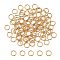 304 Stainless Steel Open Jump Rings, Round, Real 18K Gold Plated, 21 Gauge, 5x0.7mm, Inner Diameter: 3.6mm