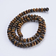 Нити из натуральных бусин тигрового глаза высшего качества&nbsp;G-P354-02-6x4mm-2