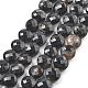 Натуральный черный турмалин бисер нитей&nbsp;G-C179-A23-03-2