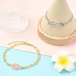 2шт латунный конец с цепями&nbsp;AJEW-CJ00012