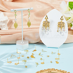 80 шт. 4 стиля фурнитуры для сережек-гвоздиков из нержавеющей стали 201&nbsp;EJEW-BBC0002-14B