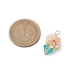 Подвески для цветочных горшков из стеклянных бус&nbsp;PALLOY-MZ00520-01