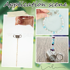 60 шт. пружинные зажимы из нержавеющей стали для изготовления бисерных украшений&nbsp;FIND-SC0009-64