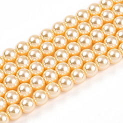 Выпечка из окрашенного перламутрового стекла жемчужные бусинки&nbsp;HY-N002-5mm-A09