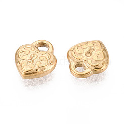 Подвески в форме сердца из нержавеющей стали 304&nbsp;STAS-T072-49G