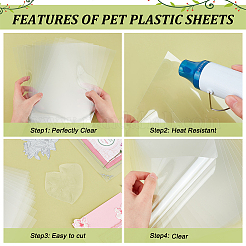 Пластиковые листы для домашних животных&nbsp;LS-DIY-WH0304-942