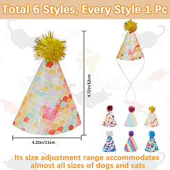 6 шт. 6 стиля шляпы из искусственной кожи на день рождения&nbsp;FIND-WH20015-072