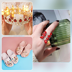 Стеклянные кабошоны со стразами&nbsp;GLAA-FG0001-16B