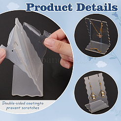 Акриловые подставки для сережек с наклоном bacl&nbsp;LS-EDIS-WH0031-28B-02