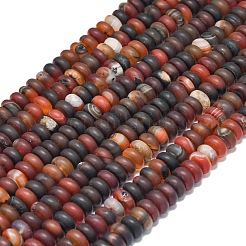 Натуральные полосатые агатовые бусы&nbsp;G-P575-A53-8x5mm