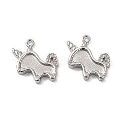 Подвеска из нержавеющей стали 304 со стразами&nbsp;STAS-F284-25P