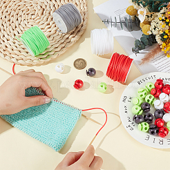 32 шт. 4-х цветные пластиковые пружинные шнуровые замки&nbsp;KY-BC0001-46B