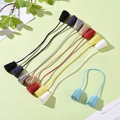 Двусторонний кулон с бархатной кисточкой&nbsp;DIY-TAC0004-99