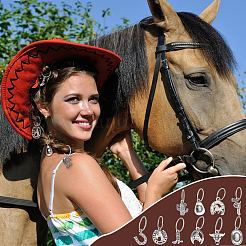 80 шт. подвески из сплава в тибетском стиле с ковбойской тематикой на западе&nbsp;FIND-PH0020-71