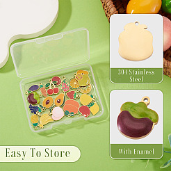 21 шт. 21 стиля эмалевых подвесок из нержавеющей стали 304&nbsp;STAS-TA0003-44