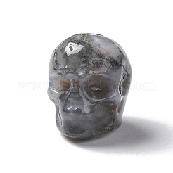 Природные моховой агат бисером&nbsp;G-I352-09