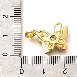 Подвески из латуни с микропаве из циркония&nbsp;KK-R212-5G