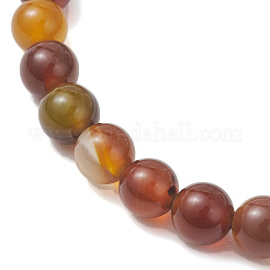 Эластичные браслеты из натурального полосатого агата&nbsp;BJEW-JB13406