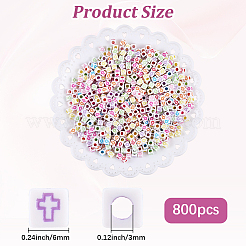 800 шт. Акриловые бусины в стиле ремесла&nbsp;MACR-PA0001-37