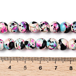 Нити из синтетических бирюзовых бусин&nbsp;LS-G-E594-24C