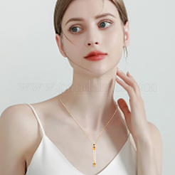 2 шт. 2 цвета колонна пустая стеклянная бутылка подвеска ожерелье&nbsp;NJEW-DR00013