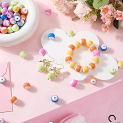 80 шт. Непрозрачные акриловые бусины&nbsp;OACR-SP0001-43