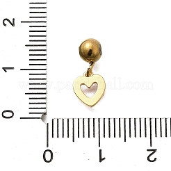 Подвески из нержавеющей стали 304 со стразами&nbsp;STAS-M109-05G-02