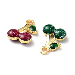 Подвески из латуни с эмалью в стойку&nbsp;KK-CJC0008-02G