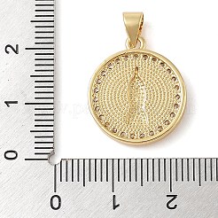 Подвески из латуни и прозрачного циркония&nbsp;KK-I712-10G