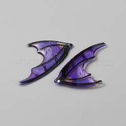 Полупрозрачные подвески из блестящей пудры из смолы&nbsp;RESI-TAC0018-18I