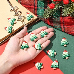 12 шт. рождественские подвески из непрозрачной смолы&nbsp;RESI-YW0004-83