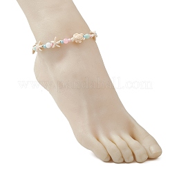 Браслеты на лодыжку из синтетической бирюзы&nbsp;AJEW-AN00765