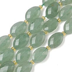 Естественный зеленый авантюрин бисер нитей&nbsp;G-A295-A05-01