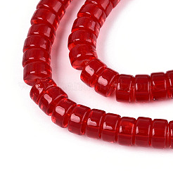 Прозрачные стеклянные бусины&nbsp;GLAA-N028-3x6mm-02