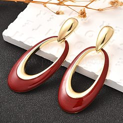 Латунные болтающиеся серьги&nbsp;EJEW-Q013-04G