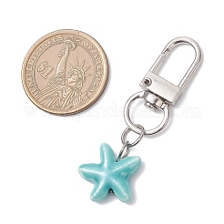 Подвеска в виде морской звезды из фарфора ручной работы&nbsp;HJEW-JM04300