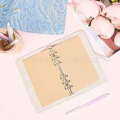 Тканевые обложки для книг с застежкой-молнией на 6 кольцо&nbsp;AJEW-WH20042-09B