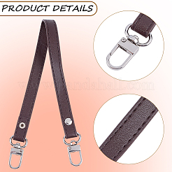 4шт 4 цвета ручки сумки из искусственной кожи&nbsp;FIND-CL0001-43